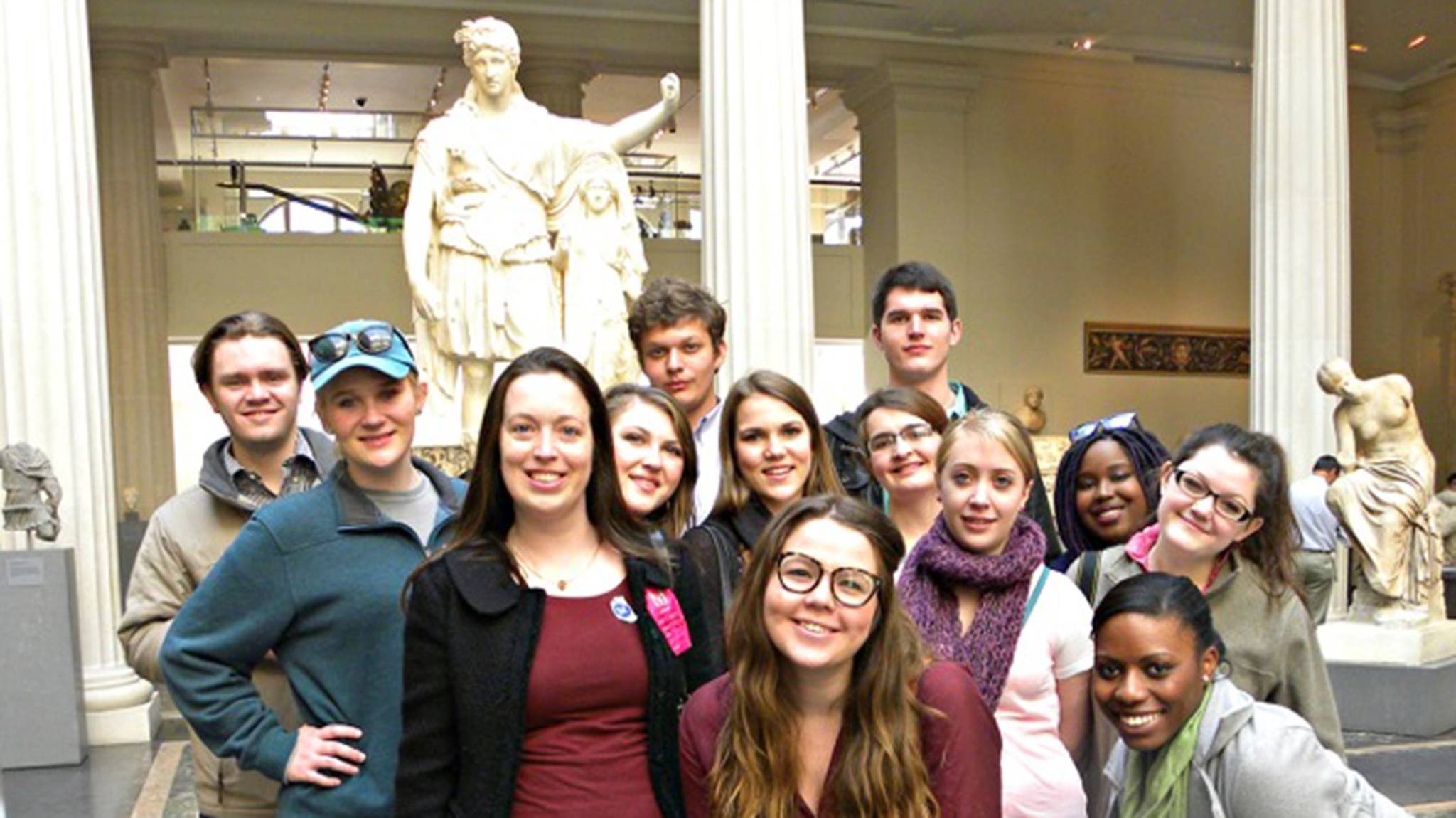 classics class studying antiquities took an educational trip to New York over spring break.